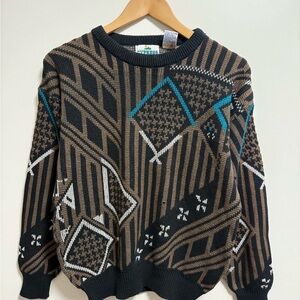 Vintage 90s Patterned Knit Sweater